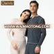 Qianxiu Best Price Popular Couple Lady Girl Slim Long Set Cotton Pajamas for Women