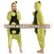 Halloween cosplay funny pea adult onesie pajamas with front buttons flannel pea onesie pajamas